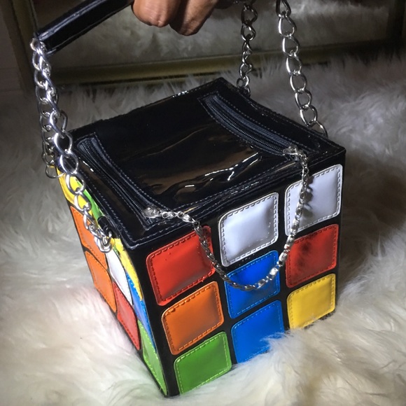 rubix cube purse